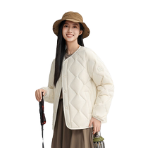 Ya Ya Light Warm Down Jacket 90 Series 2024 New Short Thin Outdoor Round Neck Elegant Warm Jacket J