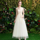 Bridesmaids 2020 New Summer Wedding Sisters Hiện Slim Tiên giống như Champagne Bridesmaiddress ăn mặc