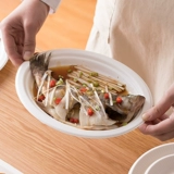 茶花 Одноразовый бумажный пирог разлагается на посуду для бумажной чаши для чаши для чаши для бумаги, фруктовая блюдо для пикника для барбекю для барбекю Бумажная пластина