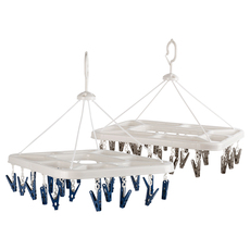 Вешалка, треугольная вешалка 茶花圆形小夹子晾衣架多夹子挂钩架晾袜子架子晒内衣架宿舍用学生