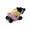 Fuchsia children's stroller