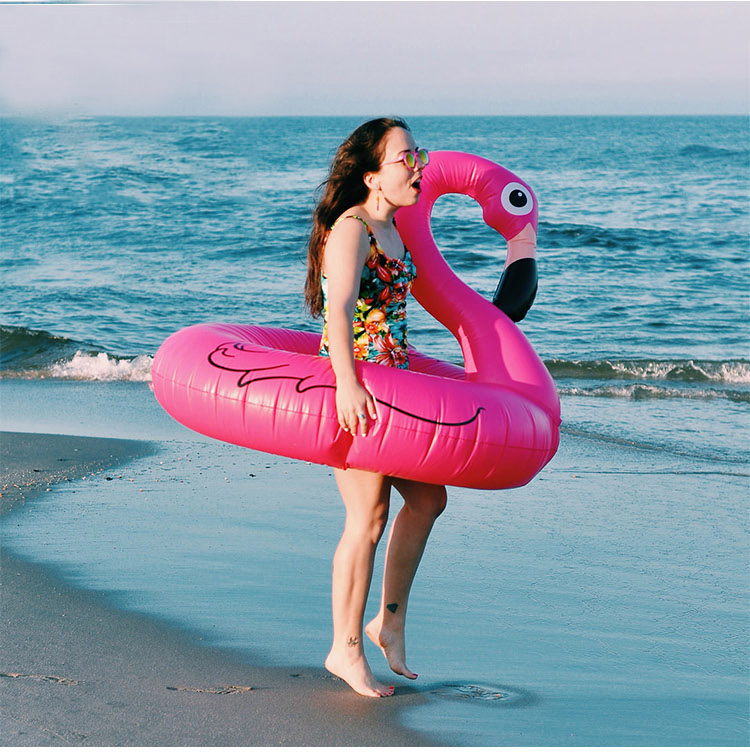 Vòng bơi fliringo flamingo để tăng dày nách phao cứu sinh bơm nước trôi nổi trôi giường - Cao su nổi mua phao bơi cho bé
