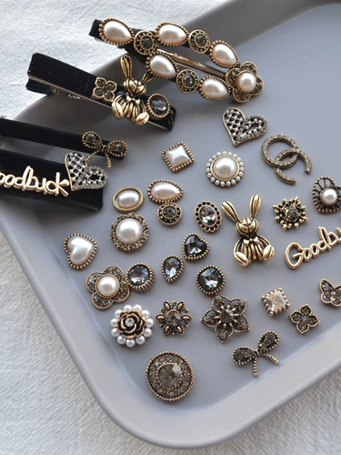 Металлический декоративный аксессуар ручной работы, ручка, заколка для волос, ободок, аксессуар для волос, в стиле Шанель, DIY