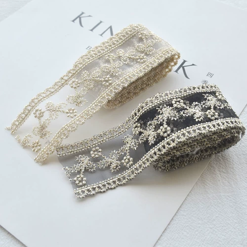 Заколка для волос ручной работы с бантиком, детский аксессуар для волос, человеческая голова для взрослых с аксессуарами, 4см, с вышивкой, в цветочек, «сделай сам»