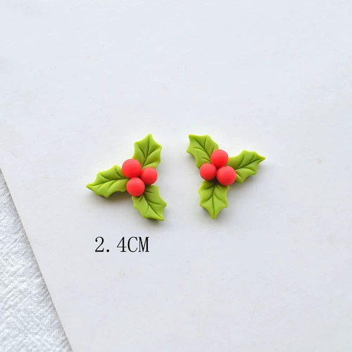 Рождественские аксессуары ручной работы, ручка, заколка для волос, брошь, ожерелье и серьги, кремовый чехол для телефона, «сделай сам»