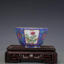 Jingdezhen tea set enamel flower master cup tea cup antique porcelain antique curio collection