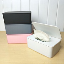Minimalist day style desktop with cover seal dust-proof wet paper towel box Home living room Multi-functional napkin box containing box