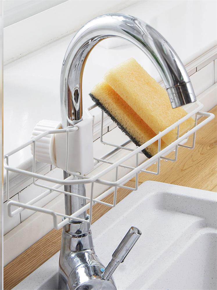 Douyin faucet storage layer rack kitchen faucet storage rack pool drain rack non-perforated sink sink dishcloth rack