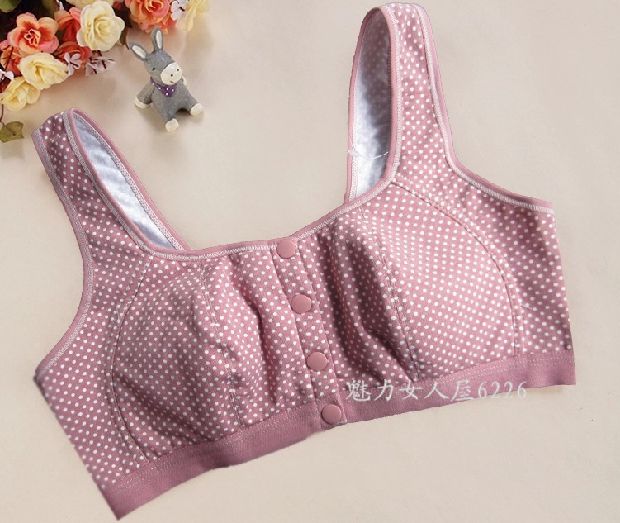Áo khoác cotton trung niên và cũ Khóa trước không có vành quần lót nữ Đồ lót giải trí yoga thể thao ngủ áo ngực áo lót cho trẻ dậy thì