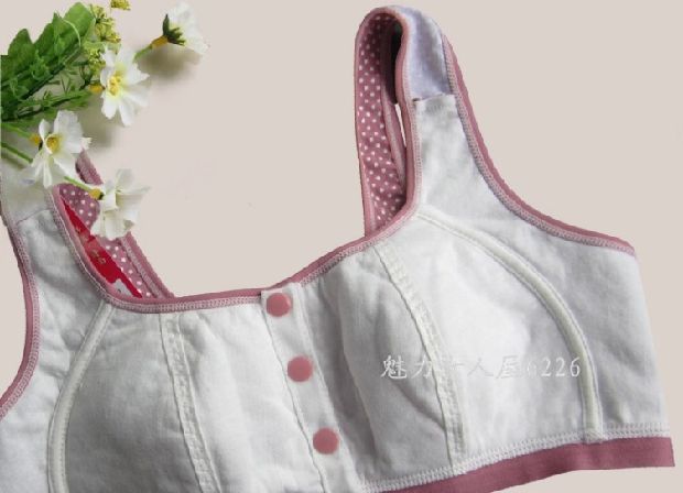 Áo khoác cotton trung niên và cũ Khóa trước không có vành quần lót nữ Đồ lót giải trí yoga thể thao ngủ áo ngực áo lót cho trẻ dậy thì
