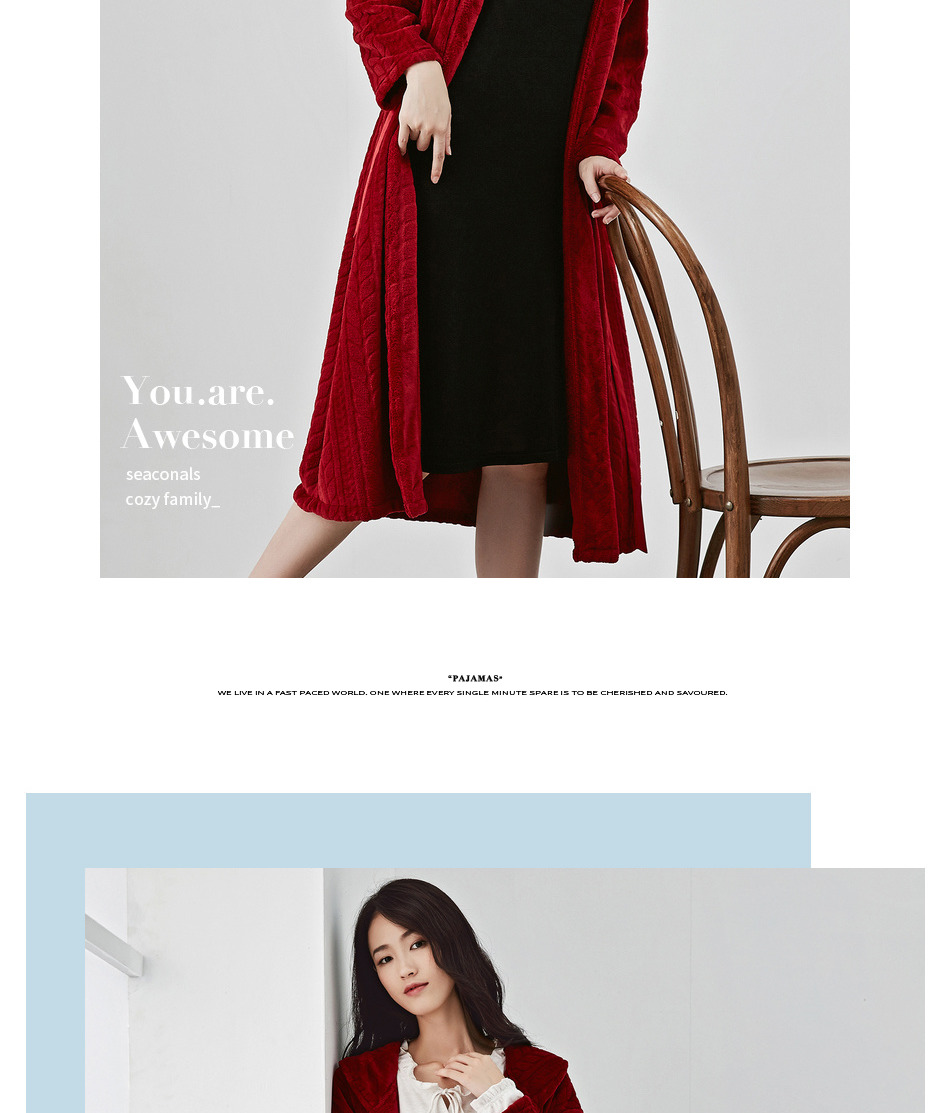 Top dưa mới mùa đông thoải mái ấm áp flannel áo choàng dễ thương tươi ngọt áo choàng tắm bình thường nhà đồ ngủ áo ngủ 2 dây