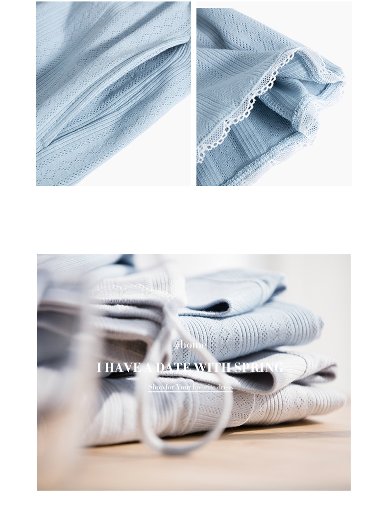 Đầu dưa dưa áo ngủ nữ mùa hè sling sling breathable thoải mái áo choàng tắm ba mảnh bông sling đồ ngủ phụ nữ có thể mặc