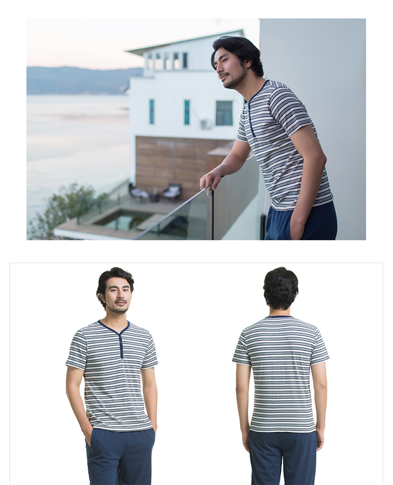 Pyjama mixte en Coton à manche courte - Ref 3005278 Image 15