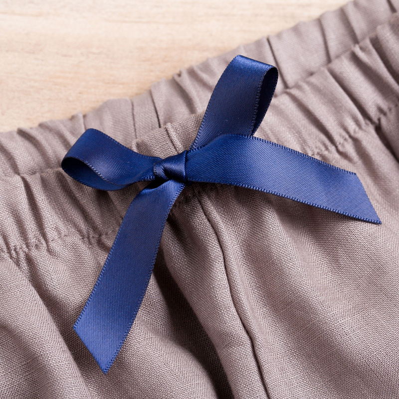 Pyjama mixte en Lin à manche courte - Ref 3005287 Image 5