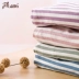 Top cotton cotton cotton dạ hội nữ mùa hè tay áo ngắn ngực áo ngực váy sọc ngắn váy dịch vụ nhà hàng đầu