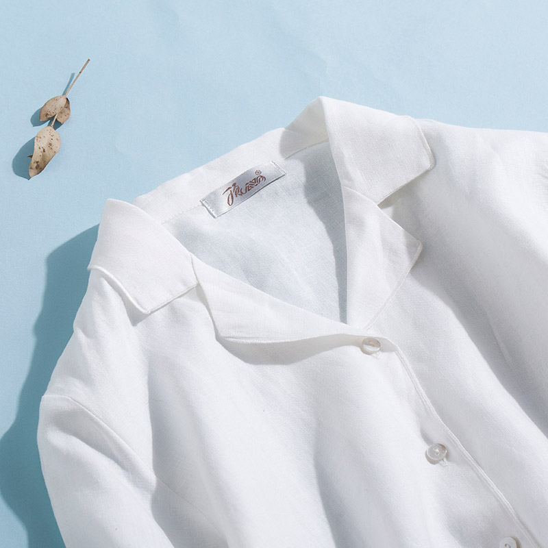 Pyjama mixte en Lin à manches longues - Ref 3005288 Image 5