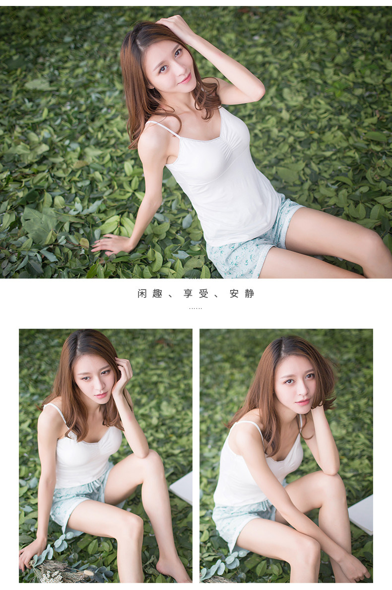 Pyjama pour femme en Viscose à sling - Ref 2993439 Image 17