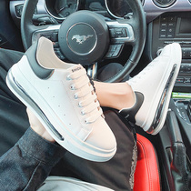 European Station Mens Shoes Spring Summer Couples Casual Air Cushion Shoes LES Handsome T small size 37 Little white shoes thick bottom heightening plate shoes