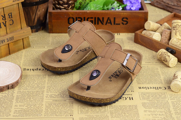 Chaussons enfants en suède pour été - semelle caoutchouc - Ref 1011526 Image 19