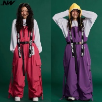 NO1NW ski streamer overalls loose single and double board men and women same style waterproof 10K breathable 23 new styles