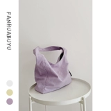 梵花不语 Брендовая сумка на одно плечо, льняная сумка, универсальный шоппер, с вышивкой, в корейском стиле