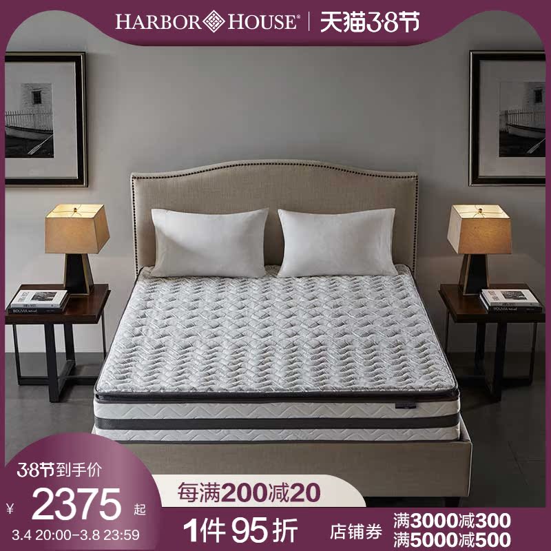 Harbor House a protective ridge 3D soft and hard winter and summer dual-use 3D coconut palm latex partition spring mattress mat