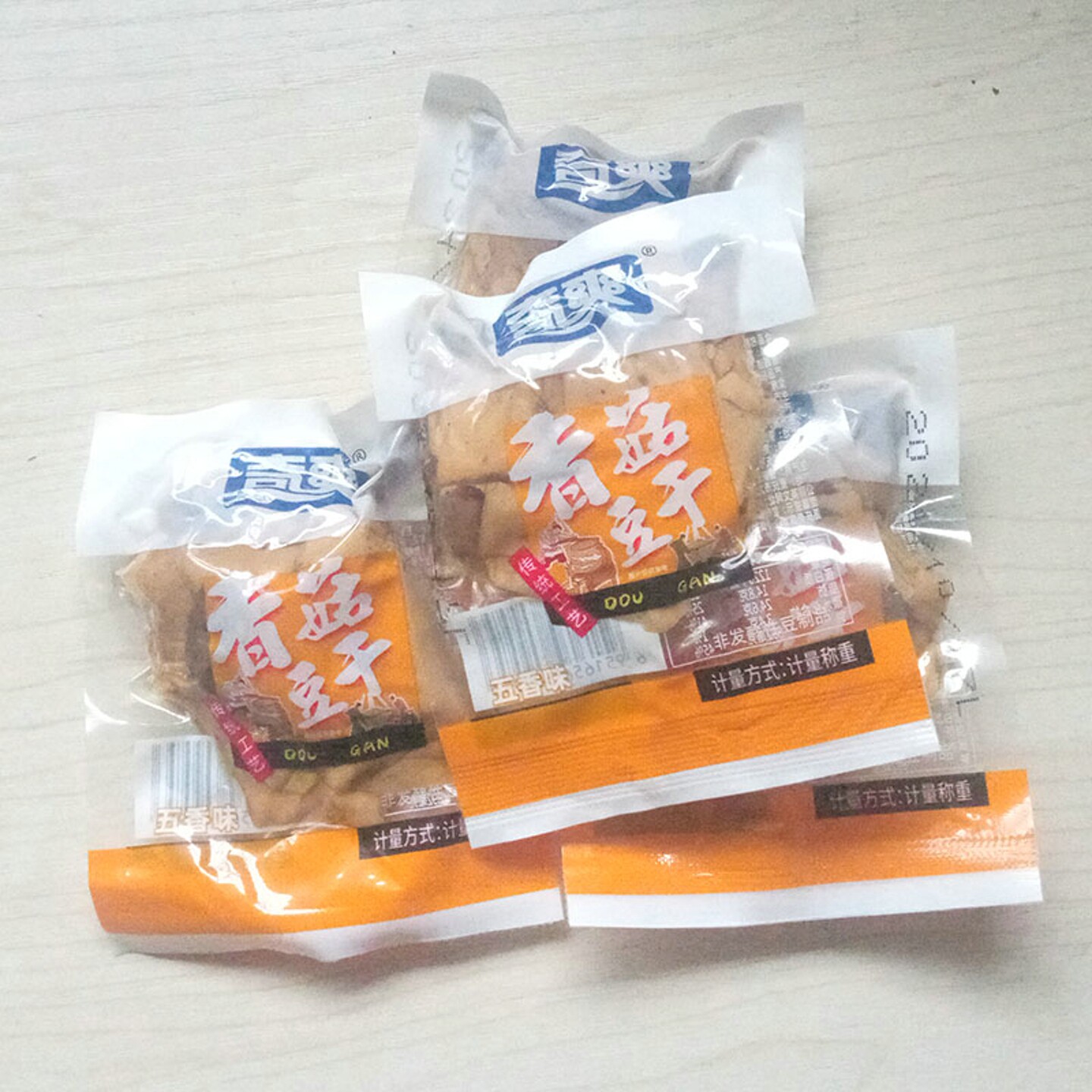 香菇豆腐干-五香味【散装称重：450g】