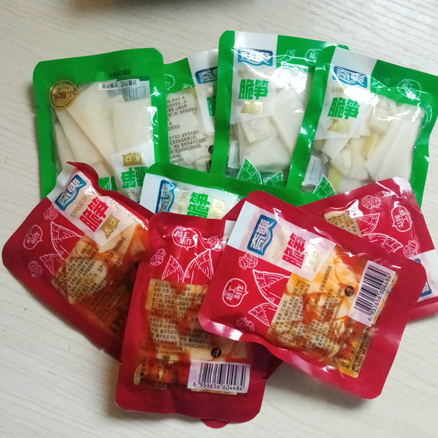 【00019】奇爽脆笋随机口味450g/约15小包