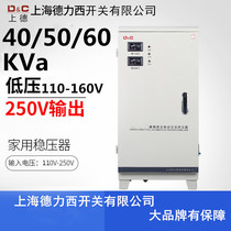 Shanghai Delixi Switch single-phase automatic pure copper 40 50 60KVA kilowatt household air conditioning regulator