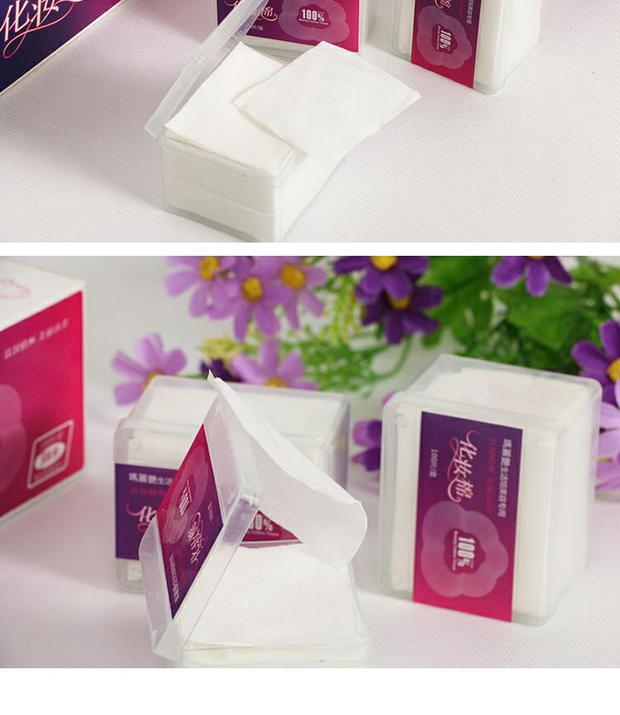 Dụng cụ làm đẹp [miếng bông cao cấp --- 3 hộp bao bì] bông tổng cộng 300 viên - Các công cụ làm đẹp khác cọ đánh phấn phủ