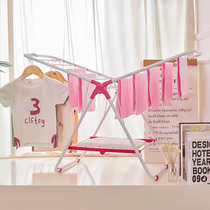 Clothes hanger floor folding small number floating window sill Children clotheshorse airfoils airfoils Balcony Baby Baby Diaper Rack