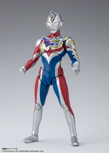 Bandai, Ultra, блестящий базовый Ультрамен Тига, подвижная фигурка для новорожденных, (в наличии на складе), японская версия, SHF