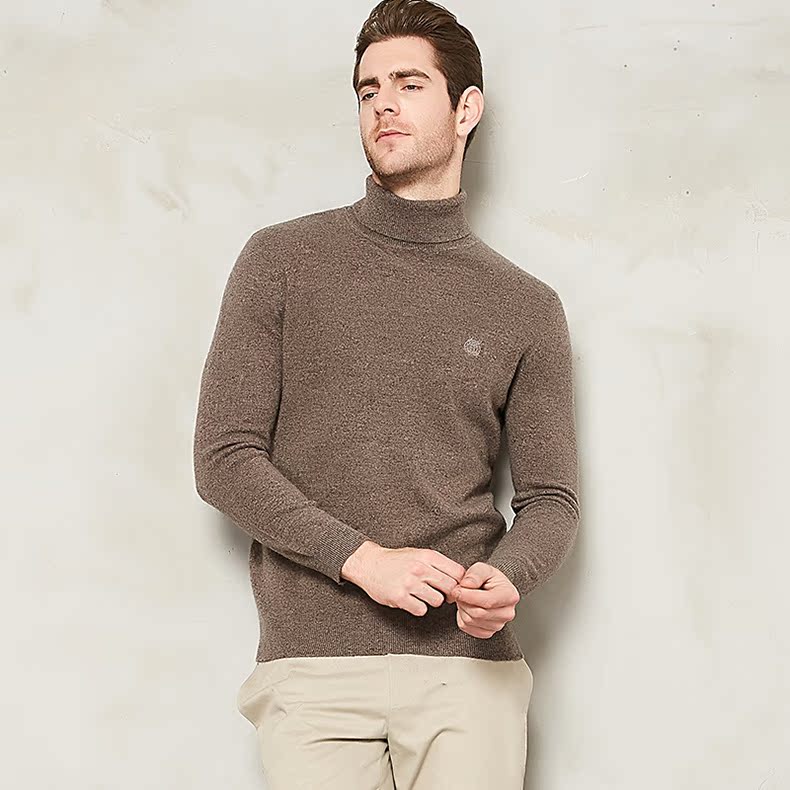 Áo len len chính hãng cộng với áo len cao cổ nhung nam 2018 mới thu đông 2014 phiên bản Hàn Quốc của áo len cashmere đẹp trai blazer nam