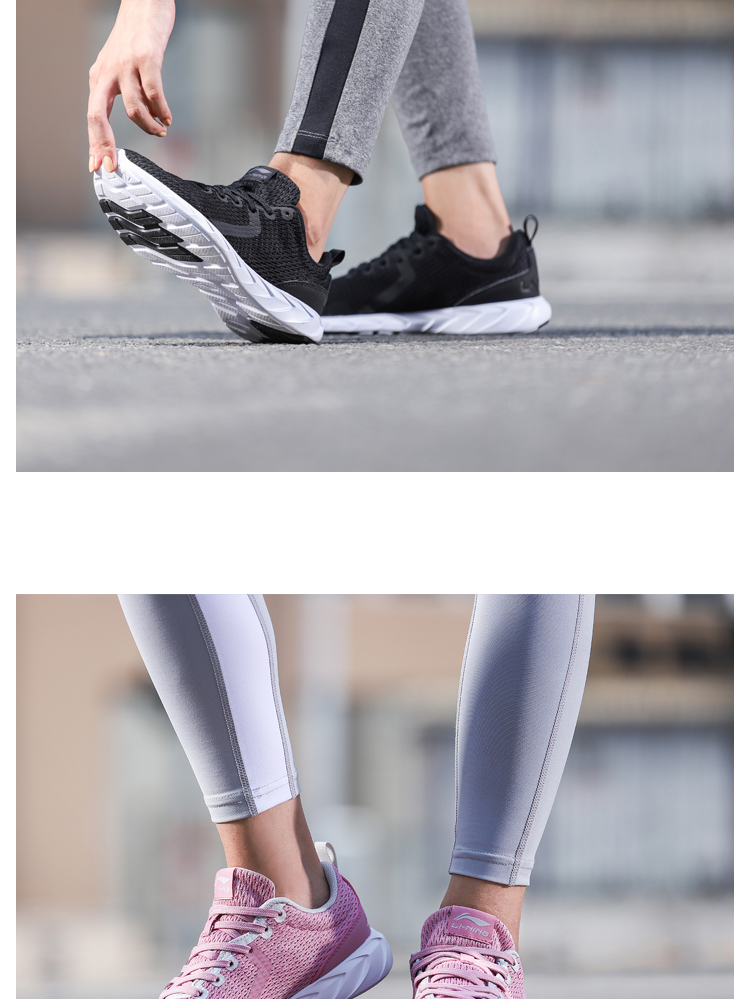 Giày chạy bộ Li Ning Giày nữ mới nhẹ chống trượt xu hướng Giày chạy bình thường Giày thể thao mùa thu ARBN086 shop giày sneaker