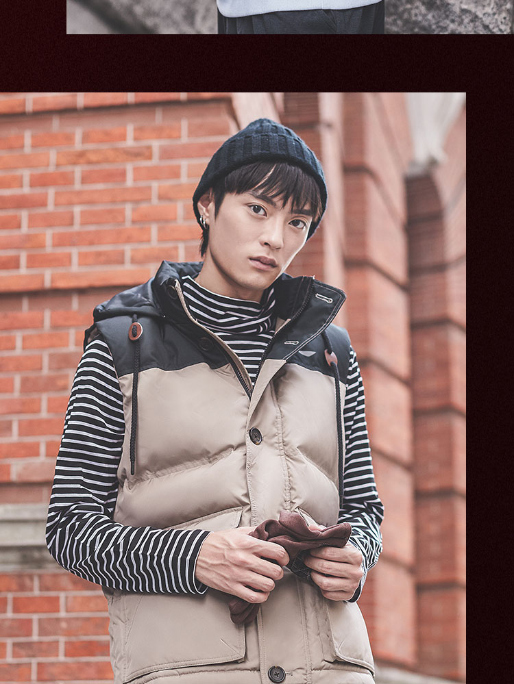 Li Ning down vest nam 2018 mới áo khoác thể thao ấm áp mùa đông vịt trắng xuống quần áo thể thao AMRN053 khoác adidas