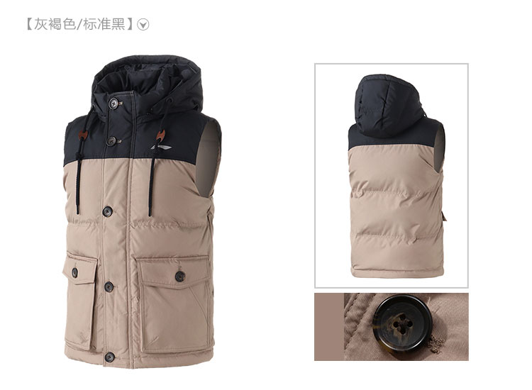 Li Ning down vest nam 2018 mới áo khoác thể thao ấm áp mùa đông vịt trắng xuống quần áo thể thao AMRN053 khoác adidas