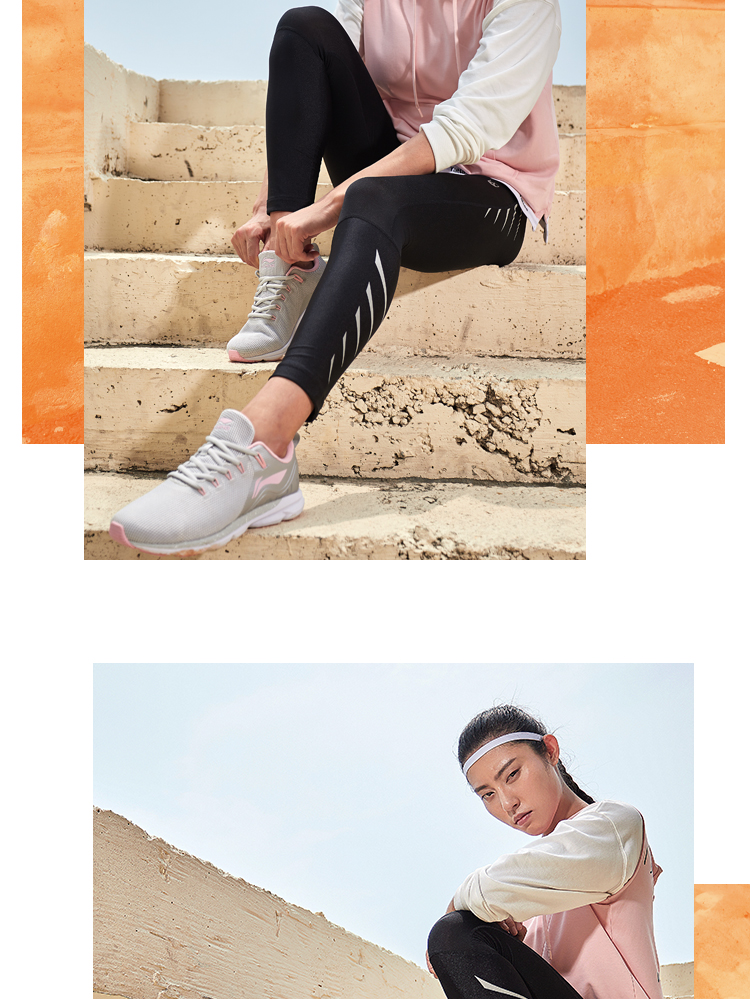 Giày chạy bộ Li Ning nữ mới, giày chống trượt nhẹ, chống trượt, giày thể thao màu đen mùa thu và mùa đông giày bitis nữ