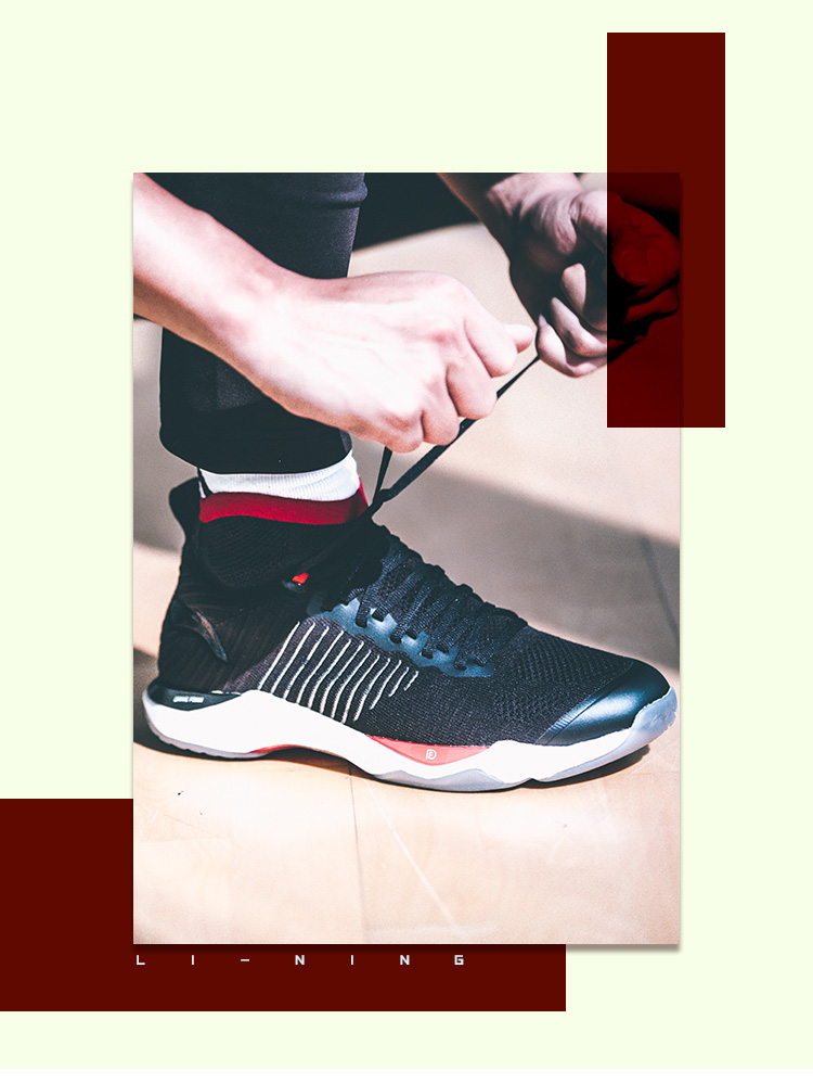 Giày cầu lông Li Ning giày nam tấn công hấp thụ sốc phục hồi một đôi giày thể thao chuyên nghiệp dệt aANAN015 giày sneaker nam đẹp