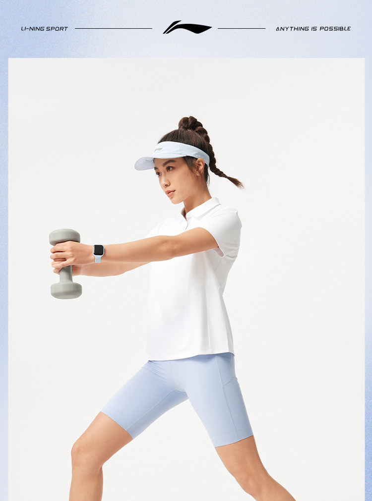 Li Ning, летняя теннисная быстросохнущая спортивная футболка polo, оверсайз, короткий рукав 