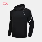 Li Ning áo len nam đào tạo loạt áo thun trùm đầu mùa hè đan quần thể thao AWDN855 - Thể thao lông cừu / jumper