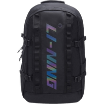 Li Ning Backpack for Men and Women Reflective School Bag Junior High School College Student Casual Backpack Outdoor Commuting Sports Bag