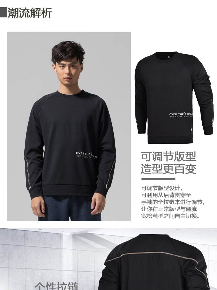 Áo len LNG nam mới áo thun dài tay cổ tròn áo sơ mi nam dệt kim mùa thu thể thao áo sweater unisex