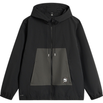 Li Ning Anti-Wu Windbreaker New Windproof Thin Jacket Autumn Contrast Color Hooded Loose Sportswear Mens and Womens Outdoor Mountaineering