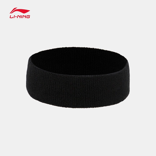 Li Ning, повязка на голову подходит для мужчин и женщин, спортивная черная одежда для йоги, коллекция 2023, для бега, впитывает пот и запах