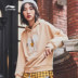 Li Ning Mickey áo len chung nữ mới trùm đầu rộng thời trang in áo sơ mi retro thời trang thể thao giản dị - Thể thao lông cừu / jumper hoodie form rộng Thể thao lông cừu / jumper