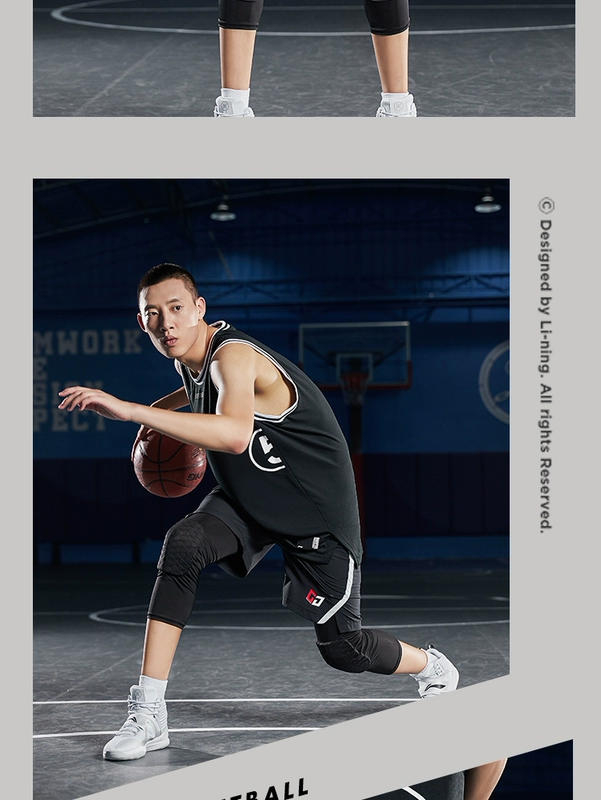 Quần short thể thao Li Ning nam 2019 quần bóng rổ mới quần nam mùa hè rộng rãi thoáng khí mồ hôi - Quần thể thao quần short the thao nam 