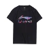 Li Ning áo thun ngắn tay nữ mới thể thao loạt đời cổ tròn xu hướng đan ngắn thể thao - Áo phông thể thao áo thun gym Áo phông thể thao