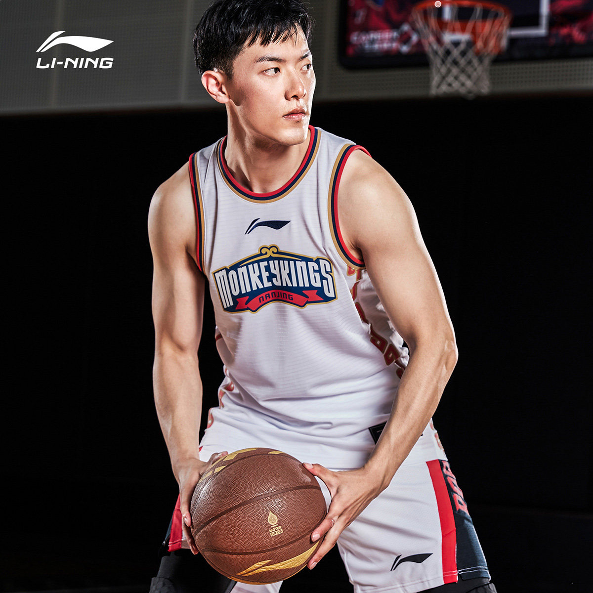 Li Ning basketball game suit men's official new Nanjing team CBA series basketball series men's sportswear