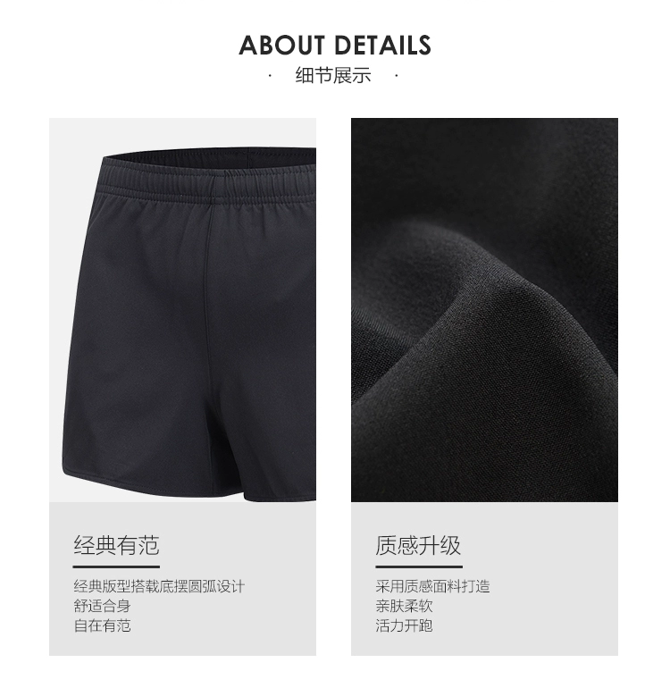 Quần short thể thao Li Ning Bà 2019 mới tập chạy bộ quần dài mùa hè phần mỏng dệt mồ hôi - Quần thể thao