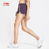 Quần short thể thao Li Ning nữ mới chạy loạt quần thể thao nữ mùa hè nhanh khô AKSN138 - Quần thể thao quần đùi chạy bộ Quần thể thao